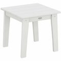 Polywood Lakeside 18 1/4'' White End Table 633CTL19WH